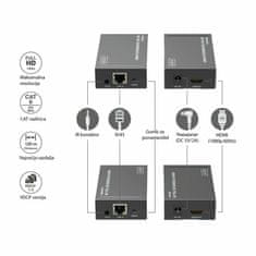 Digitus line extender HDMI+IR RJ45-RJ45 do 120m DS-55517