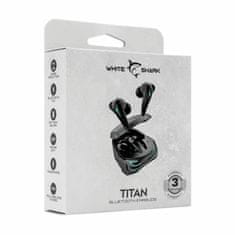 White Shark slušalke TITAN gaming črne bluetooth z mikrofonom GEB-TWS96