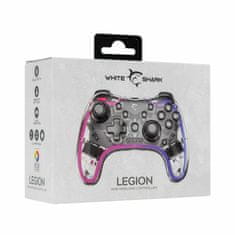 White Shark igralni plošček brezžični transparent RGB GPW-8039 LEGION