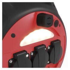 Emos Vremensko odporen kabelski kolut 20 m / 3 vtičnice / modra / PVC / 230 V / 1,5 mm2