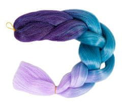 Soulima Syntetični lasni kitki ombre blue/purpurna W10342