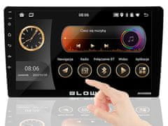 Blow AVH9992 avto radio, 2DIN, Android 12, zaslon, RDS/FM Radio, Bluetooth, 4x50W, CarPlay + Android Auto