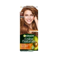 Garnier Color Naturals trajna barva za lase z negovalnimi olji 40 ml Odtenek 6.41 sweet amber za ženske