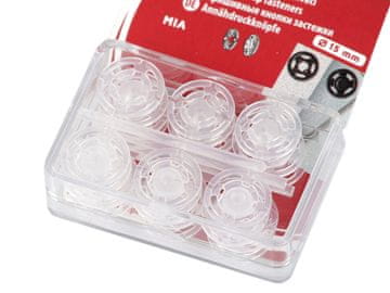 Plastični zatiči / zatiči Ø7-15 mm - (15 mm) prozorni (10 lističev)