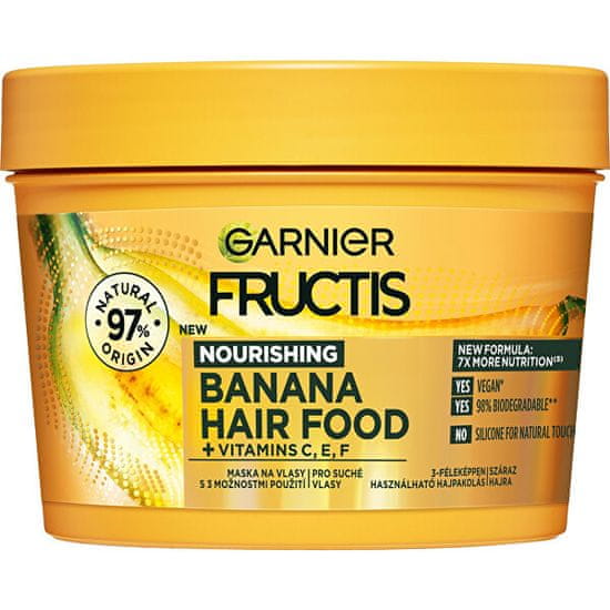 Garnier Hranilna maska za suhe lase Banana ( Hair Food) 400 ml