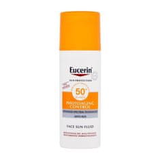 Eucerin Sun Protection Photoaging Control Face Sun Fluid SPF50+ emulzija proti gubam z zaščito pred soncem 50 ml za ženske