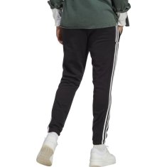 Adidas Hlače obutev za trening črna 182 - 187 cm/XL Essentials French Terry Tapered Cuff 3-stripes