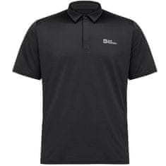 Jack Wolfskin Majice črna L Delfami Polo Shirt