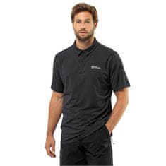 Jack Wolfskin Majice črna L Delfami Polo Shirt