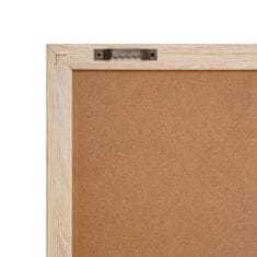neonart Oglasna tabla 40x60cm, s črkami – lesena, svetlo rjava