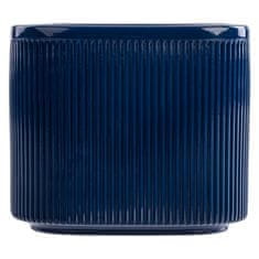 botle Keramični cvetlični lonec mornarsko modra 14,5 cm H13,5 cm sijajno moderno elegantno