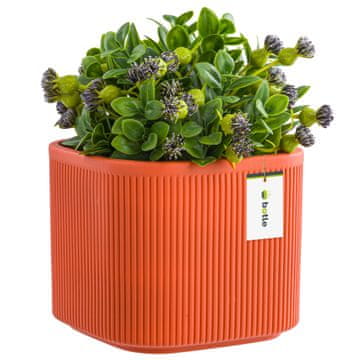 botle Keramični cvetlični lonec oranžna 14,5 cm H13,5 cm Mat moderen in eleganten