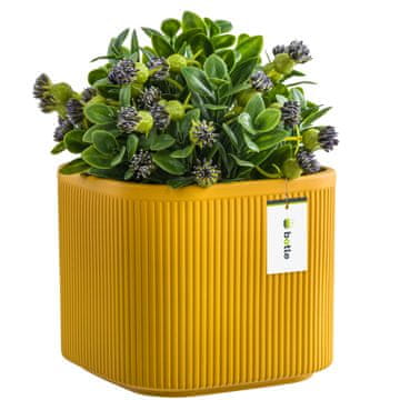 botle Keramični cvetlični lonec Rumena 14,5 cm V13,5 cm Mat Moderno in elegantno