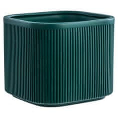 botle Keramični cvetlični lonec steklenica zelena 14,5 cm H13,5 cm Mat moderna elegantna