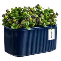 botle Keramični cvetlični lonec mornarsko modra 25,5 cm H13,5 cm Sijaj Moderno in elegantno