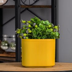 botle Keramični cvetlični lonec Rumena 14,5 cm V13,5 cm Mat Moderno in elegantno