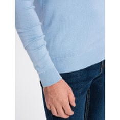 OMBRE Eleganten moški pulover z V-izrezom V10 OM-SWBS-0107 svetlo modra MDN124132 M