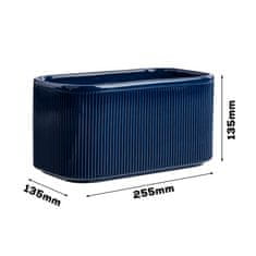 botle Keramični cvetlični lonec mornarsko modra 25,5 cm H13,5 cm Sijaj Moderno in elegantno