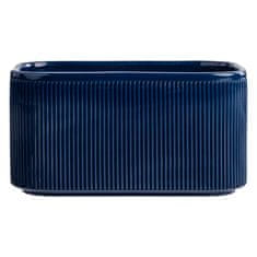 botle Keramični cvetlični lonec mornarsko modra 25,5 cm H13,5 cm Sijaj Moderno in elegantno