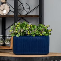 botle Keramični cvetlični lonec mornarsko modra 25,5 cm H13,5 cm Sijaj Moderno in elegantno