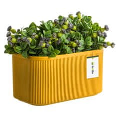 botle Keramični cvetlični lonec Rumena 25,5 cm H13,5 cm Mat Moderno elegantno