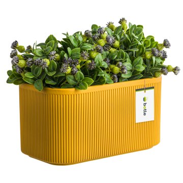botle Keramični cvetlični lonec Rumena 25,5 cm H13,5 cm Mat Moderno elegantno