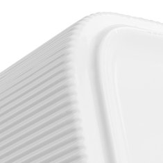 botle Keramični cvetlični lonec Bela 25,5 cm H13,5 cm sijaj Moderno elegantno