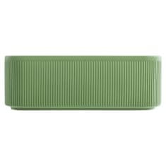 botle Keramični cvetlični lonec zeleni 30 cm H10,5 cm Mat sodoben eleganten