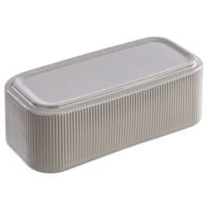 botle Keramični cvetlični lonec sivi 30 cm H10,5 cm sijajni sodobni elegantni