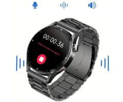 Trevi T-FIT 300 CALL pametna ura, Bluetooth, IP67, klicanje, aktivnost, analiza spanca, 2x pašček, črna (Jet Black)