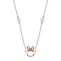 Disney Srebrna dvobarvna ogrlica Minnie Mouse NS00014TRPL- 157.CS