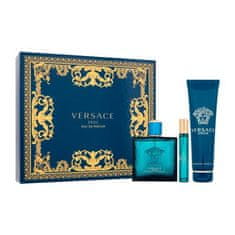 Versace Eros SET1 Set parfumska voda 100 ml + parfumska voda 10 ml + gel za prhanje 150 ml za moške