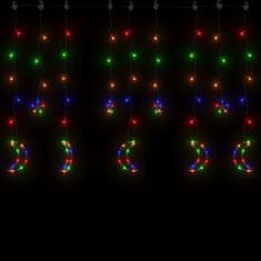 Vidaxl Okrasne lučke zvezde in lune z daljincem 138 LED lučk barvne