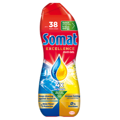 Excellence Duo gel za pomivalni stroj, limona, 38 pranj