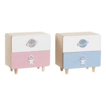 DKD Home Decor Komoda DKD Home Decor LI-173532 Naravni les MDF 20 x 10 x 19 cm (2 enoti)