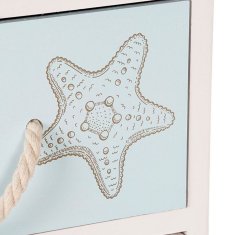 DKD Home Decor Komoda DKD Home Decor White Sky blue Paolownia wood Mediterranean (40 x 29 x 91 cm)