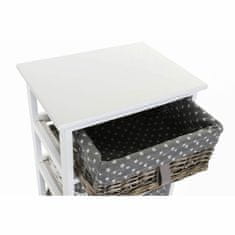 DKD Home Decor Komoda DKD Home Decor Grey Stars White wicker Paolownia wood (40 x 29 x 90 cm)