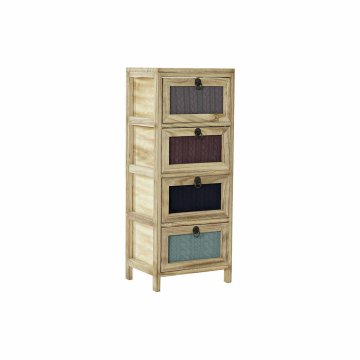 DKD Home Decor Komoda DKD Home Decor Poliester Večbarvni les Paolownia Modern (32 x 25 x 80 cm)