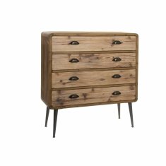 DKD Home Decor Komoda DKD Home Decor rjava lesena kovinska naravna moderna loft 90 x 30 x 97 cm