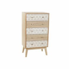 DKD Home Decor Komoda DKD Home Decor Bela Naravni les Paolownia List rastline 55 x 40 x 99 cm