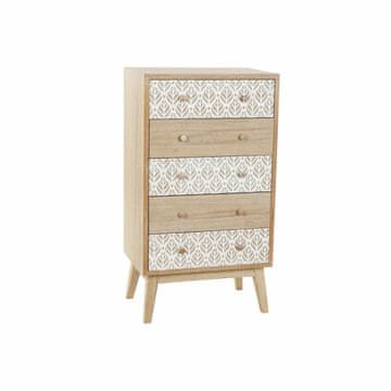 DKD Home Decor Komoda DKD Home Decor Bela Naravni les Paolownia List rastline 55 x 40 x 99 cm