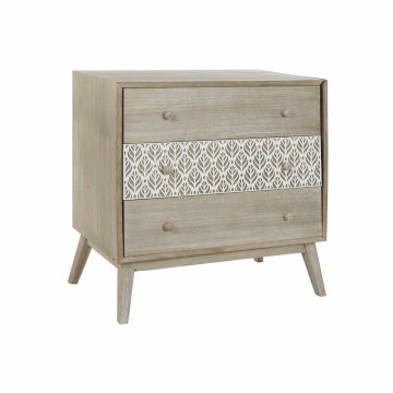 DKD Home Decor Komoda DKD Home Decor 80 x 42 x 80 cm Naravna bela List rastline