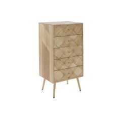 DKD Home Decor Komoda DKD Home Decor Svetlo rjava Kovina Les borovnice Paolownia Naravna Moderna 45 x 35 x 93 cm