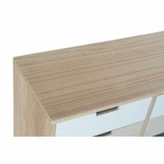 DKD Home Decor Komoda DKD Home Decor Naravna bež MDF Bela temno siva les Paolownia (79 x 35 x 65 cm)