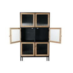 DKD Home Decor Omarica DKD Home Decor Črna les Kovina Kristal (80 x 35 x 180 cm)