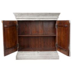 DKD Home Decor Komoda DKD Home Decor 8424001858354 Kovina Bela Mango les Arabski 100 x 43 x 100 cm Odstranjeno
