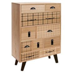 DKD Home Decor Komoda DKD Home Decor Naravna črna les Paolownia (60 x 26 x 94 cm)