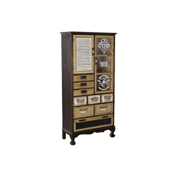 DKD Home Decor Komoda DKD Home Decor S3023688 White Brown Black Wood Crystal Vintage 70 x 32 x 149,5 cm