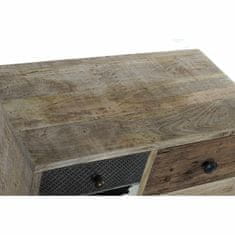 DKD Home Decor Šifoniera DKD Home Decor Kovina Usnje Medenina Mango les (55 x 30 x 110 cm)
