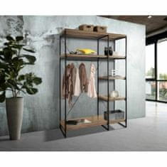 DKD Home Decor Garderoba DKD Home Decor Rjava črna kovina Mango les 130 x 47 x 205 cm